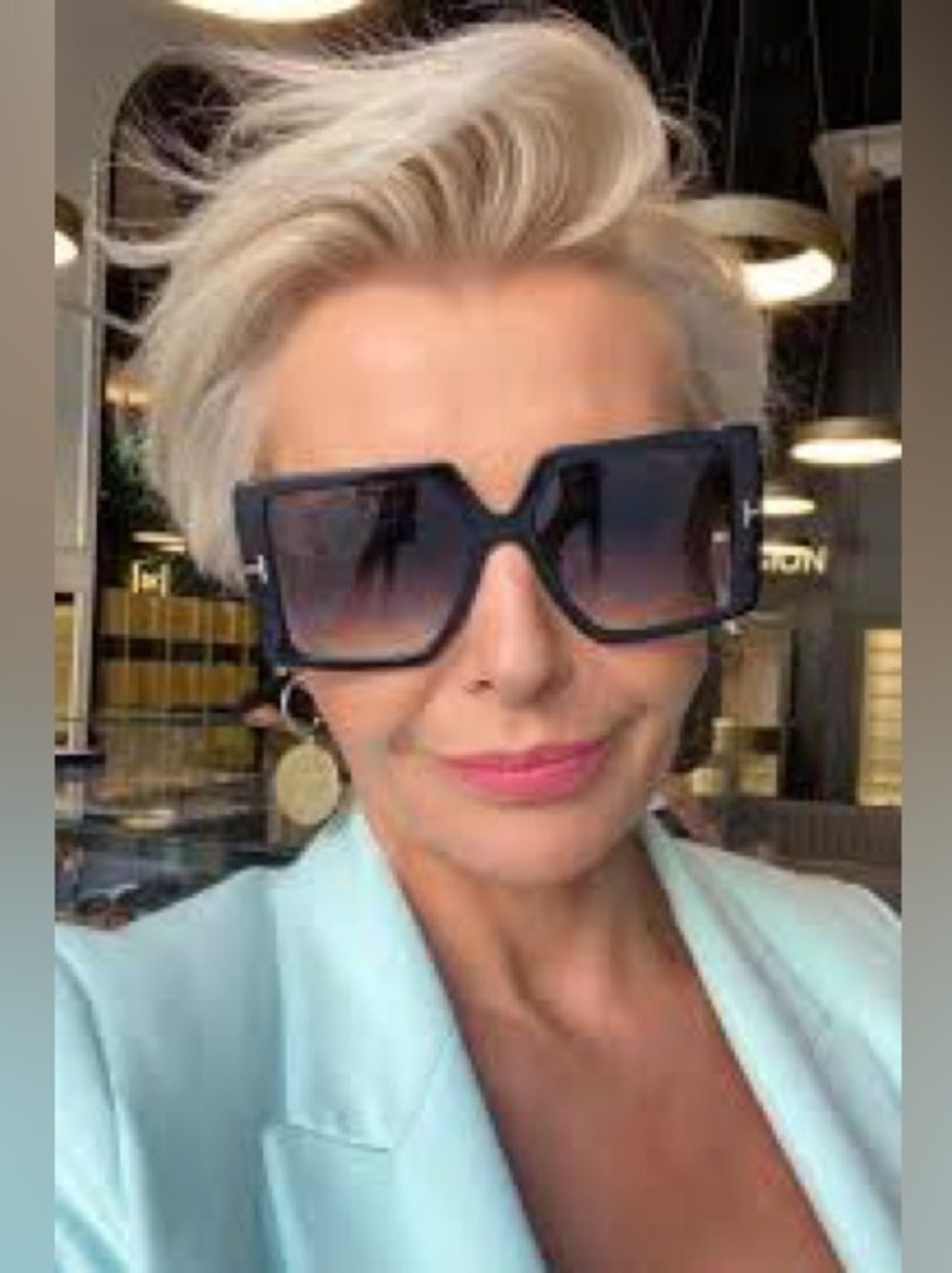 Tom Ford Quinn FT0790 square-frame sunglasses. - Picture 6 of 7